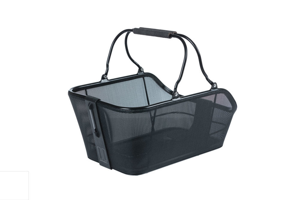 Mand Basil Cento MIK - Textonile/Aluminium Solid Black - Achterop Nordlicht 21 Liter Mand Basil Cento MIK - Textonile/Aluminium Solid Black - Achterop Nordlicht 21 Liter